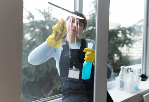 Nettoyage de vitres intérieures et extérieures à Bellaffaire